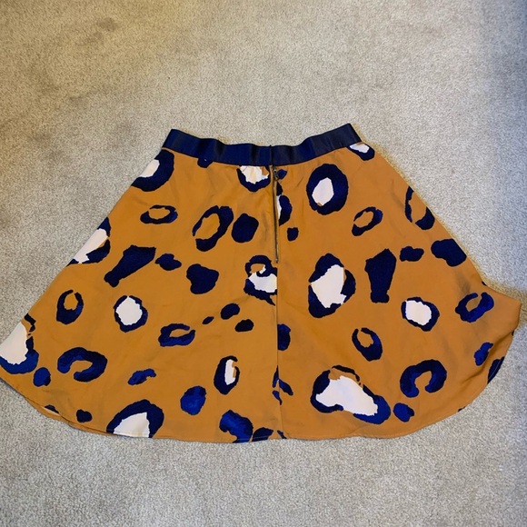 3.1 Phillip Lim Asymmetrical Yellow Orange Skater Mini Skirt - Picture 3 of 3